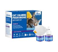 Generisch Diffuseur de phéromones de chat - Diffuseur apaisant pour chat - Diffuseur de tension - 60 fiches pour soulager le stress