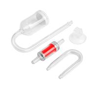 Generisch Diffuseur en verre en forme de U pour aquarium, produit un bourdonnement riche et silencieux (pied) (rouge, taille unique)