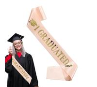 Generisch Diplômé Sash, diplômé volé | Écharpes d'épaules J'ai terminé | Écharpe ruban seniors Écharpe Common School Faveurs pour adultes femmes hommes hommes, Champagne, Siehe Beschreibung