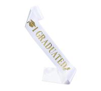Generisch Diplômé Sash, Diplômé volé | Interrupteur de fin d'année épaule j'ai diplômé | Écharpe ruban seniors écharpe commune école faveurs pour adultes femmes hommes hommes, Blanc., Siehe