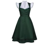Generisch Dirndelkleider Robe de théâtre traditionnelle pour femme - Robe tendance élégante Dirndl - Robe chemise confortable - Robe décontractée, vert, S