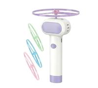 Generisch Disque volant, jeu de pêche amusant avec 4 hélices lumineuses - Jouet interactif pour chat - Pour chatons, tigres domestiques, entraînement de chasse à l'intérieur et à l'extérieur, cour