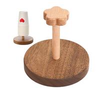 Generisch Distributeur de en carton | Porte-gobelet en bois | Support peu encombrant pour bureau, cuisine, chambre à coucher, camping