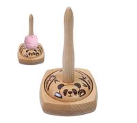 Generisch Distributeur de Fil Rotatif en Bois avec Base antidérapante et Support - Rangement de Fil - pour débutants, Adultes, Broderie, Crochet, Tricot à la Maison