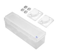 Generisch Distributeur de film alimentaire - PE 54,5 x 12,5 x 15 cm - Porte-film alimentaire - Distributeur réutilisable avec curseur pour la maison, le restaurant et les fournitures