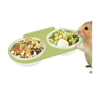 Generisch Distributeur de nourriture gecko - Plateau magnétique anti-basculement - Gamelle d'eau amovible pour lézards, hamsters, barbes, caméléons, terrarium, enclos en cage, réservoir, élevage