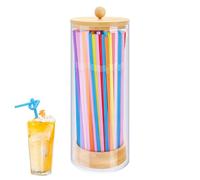 Generisch Distributeur de paille, rangement pour pailles dans les restaurants et les maisons, boîte polyvalente étanche pour cuisine, salon, restauration
