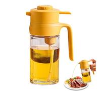 Generisch Distributeur de verre d'huile d'olive de 16,91 oz - Distributeur d'huile d'olive | Qualité alimentaire claire, précise, perdante, grande capacité, bec verseur rechargeable pour rôtir de la