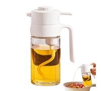 Generisch Distributeur de verre d'huile d'olive de 16,91 oz - Distributeur d'huile d'olive | Qualité alimentaire claire, précise, perdante, grande capacité, bec verseur rechargeable pour rôtir de la