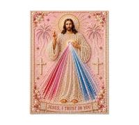 Generisch Divine Miséricorde, Sainte Perles Art à faire soi-même, Art mural de dévotion pour autel, baptême, vacances, adultes, débutants, bricolage (Taille unique)