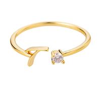 Generisch Dix anneaux strass 26 Bague initiale personnalisée Bague ouverte avec strass Bague pour femmes Anneaux de gymnastique en plastique, taille unique, Cuivre, Aucune pierre précieuse