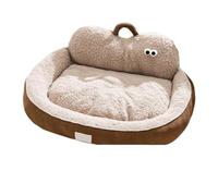 Generisch Dog House, Coussin for Chat, Tapis de Couchage Universel Chaud for Chien Toutes Saisons (Automne et Hiver), protège-Cou for Animaux de Compagnie,for Indoor(Brown,XL)