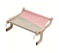 Generisch Dog House, Hamac for Chat avec fenêtre for Animaux, Suspendu avec Balcon Amovible, Support en Bois, lit d'intérieur Rabattable, nid,for Indoor(Upgraded version1)