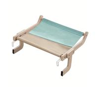 Generisch Dog House, Hamac for Chat avec fenêtre for Animaux, Suspendu avec Balcon Amovible, Support en Bois, lit d'intérieur Rabattable, nid,for Indoor(Upgraded Version)