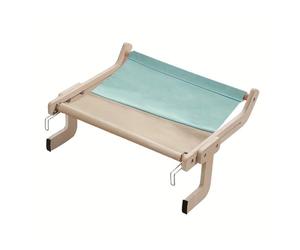 Generisch Dog House, Hamac for Chat avec fenêtre for Animaux, Suspendu avec Balcon Amovible, Support en Bois, lit d'intérieur Rabattable, nid,for Indoor(Upgraded Version)