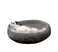 Generisch Dog House, Niche Semi-fermée for Chien, Coussin de Couchage for Chaton et Chiot, nid Chaud d'hiver, Tapis de litière Moelleux et résistant aux salissures,for Indoor(Gray,50X50CM)