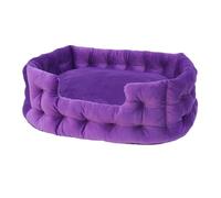 Generisch Dog House, Panier for Chien/Chat Chaud et Douillet en Hiver, Coussin épais et Doux en Coton PP, imperméable et Universel,for Indoor(Violet,XL -87 x75 x30 cm)