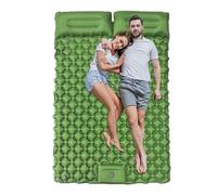 Generisch Double gonflable avec pompe à pied intégrée - Équipement de randonnée gonflable pour trekking, voyages et aventures