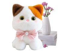 Generisch Doudou chat, de dessin animé avec design cloche, adorable jouet en peluche, pour , adultes, amoureux des animaux domestiques, Noël, anniversaire, Pâques, objet de collection