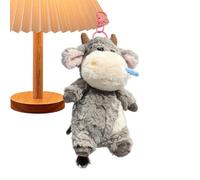 Generisch Doudou en forme de vache - Pendentif de poche Susser doux, décoration de canapé, peluche moelleuse - Pendentif miniature de dessin animé - Cadeau pour , filles, chambre à coucher