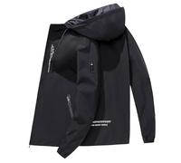 Generisch Doudoune d'hiver pour homme à l'intérieur et à l'extérieur pour porter un manteau en duvet blanc froid, Noir , M