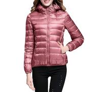 Generisch Doudoune légère pour femme - Veste matelassée pour femme - Veste d'hiver chaude - Parka d'hiver doublée - Élégante veste d'extérieur tendance - Manteau pour femme - Imperméable - Veste à