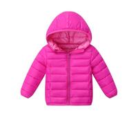 Generisch Doudoune légère pour fille comme manteau d'hiver chaud avec isolation douce pour un confort optimal, Rose, 5-6 ans