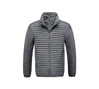 Generisch Doudoune pour homme - Veste matelassée légère - Col montant - Rembourrée - Deux pièces - Aspect thermique - Coupe ajustée - Douce et durable, 05#_Gris, 3XL