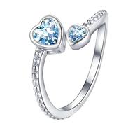 Generisch Douze pierres de naissance, anxiété, décompression, bague rotative, bague de décompression, anniversaire pour elle, douze pierres de naissance, bague d'ouverture réglable (C, taille unique)