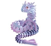Generisch Dragon mobile imprimé en 3D - Jouet à presser avec articulation flexible - Jouet Fidget Toys - Dragon imprimé en 3D - Ornement flexible pour filles, famille, amis