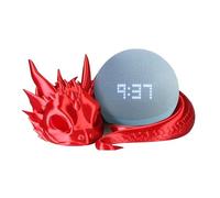 Generisch Dragons Support pour Echos Dot 4e et 5e génération, Figurines de Dragons Imprimées en 3D Support de Haut-parleur Table avec Design Babydrache couché pour Accessoires Audio et Décoration de