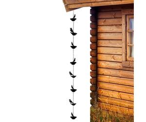 Generisch Drain - Motif oiseau, résistant aux intempéries et inoxydable - Chaîne de pluie de jardin, pour jardin, cour, arrière-cour, terrasse, aménagement paysager, propriétaires de maisons