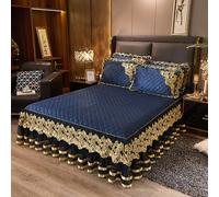 Generisch Drap-Housse Épais Matelassé Rembourré avec Élastique Résistant à la Poussière, aux Taches et Anti-Dérapant pour Maison et Hôtel,A,180x200cm(71x79inch)