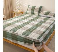 Generisch Drap-Housse matelassé épaissi, antidérapant, élastique, protège-Matelas Complet, adapté à Toutes Les Saisons,F,120x200cm(47x79inch)