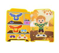 Generisch Dress Up Stickers Livre de Jeu pour - Jeu éducatif interactif avec Autocollants colorés - Livre d'activités créatif Amusant - Activité idéale pour Les, Les Voyages, Les fêtes