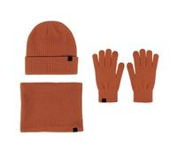 Generisch Écharpe Adolescent Fille Chaud Mignon Laine Chapeau Écharpe Gants Trois Pièces Hiver Neige Tricoté Bonnet Écran Moufles Echarpes Ensembles Bonnet Cachemire Homme, Orange, taille unique