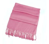 Generisch Écharpe en cachemire pour femme - 100 % pashmina - Couleurs unies - Violet foncé - Taille unique, Rose, A