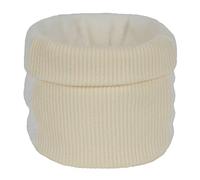 Generisch Écharpe en velours, cache-cou extérieur, écharpe épaisse et chaude, pull tricoté de couleur épissée, cache-cou, faux col montant, lingettes humides, Blanc., taille unique