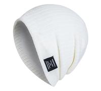 Generisch Écharpe Jaune Femme Bonnet Tricoté Hiver Extérieur Couleur Unie Rayé Chaud Protection Oreilles Écharpe Bonnet Gants Ensemble Femme, Blanc., taille unique