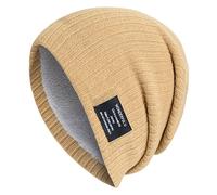 Generisch Écharpe Jaune Femme Bonnet Tricoté Hiver Extérieur Couleur Unie Rayé Chaud Protection Oreilles Écharpe Bonnet Gants Ensemble Femme, kaki, taille unique