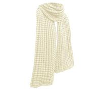 Generisch Écharpe tricotée en fil de coton pour femmes en automne et en hiver Épais et long Étiquettes Couple Chaud Écharpe Étudiant Châle Poulet avec écharpe, beige, taille unique