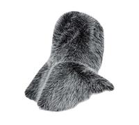 Generisch Écharpe viking en fourrure synthétique pour homme - Col en fourrure barbare - Costume médiéval - Cape rétro - Pour carnaval, carnaval, Blanc., taille unique