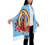 Generisch Écharpes et foulards pour une couverture douce et chaude, une écharpe pour robes de soirée, bleu ciel, taille unique