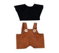 Generisch Éclairage de maison de poupée - Ensemble de vêtements de mode - Accessoires de costume en tissu doux pour poupées - Jeu d'intérieur et d'extérieur - Faire semblant de s'habiller Lit de