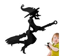 Generisch éducatif de sorcière volante imprimé en 3D pour Halloween | Blocs de construction, projets scientifiques, cadeau de fête, salle de classe, maternelle, école