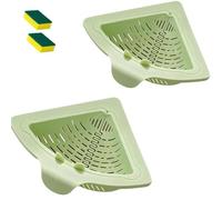 Generisch Égouttoir triangulaire, panier d'égouttement magnétique triangulaire pour évier de cuisine, passoire de stockage pour légumes, fruits et résidus de riz (style 4)