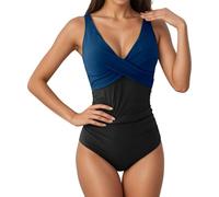 Generisch Élégant maillot de bain une pièce pour femme dans un design enveloppant élastique, coupe près du corps, tissu doux, parfait pour les journées ensoleillées sur la plage - Combinable de