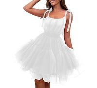 Generisch Élégante robe cardigan pour femme pour les occasions festives, les soirées, les invités de mariage ou dans un style formel, Blanc., L