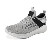 Generisch Elevate Chaussures de sport pour homme et femme - Chaussures de sport décontractées en maille - Chaussures d'entraînement - Chaussures d'entraînement larges - Chaussures de trekking, gris