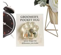 Generisch Empreinte de patte de soin des animaux avec carte de vœux | Objet de collection motivant, cadeau pour femmes, hommes, adultes, enfants, petite amie